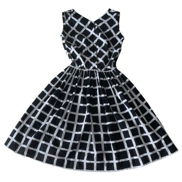 Doris Dodson Dresses & Skirts - Vintage Doris Dodson Black / White Fit & Flare Dress 1950s Fits XXS-XS